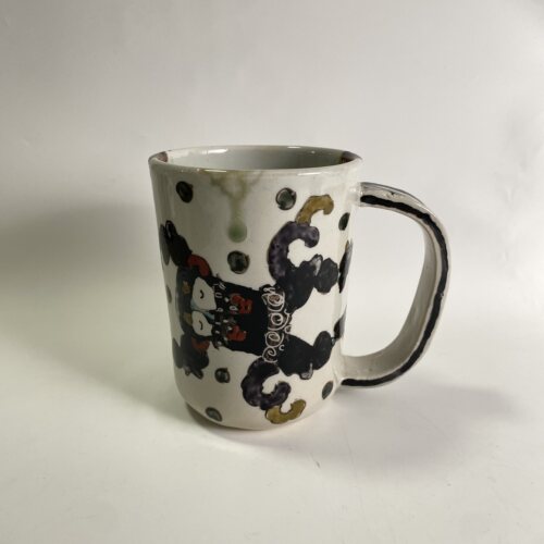 西山茂日式手绘甜品盘咖啡杯