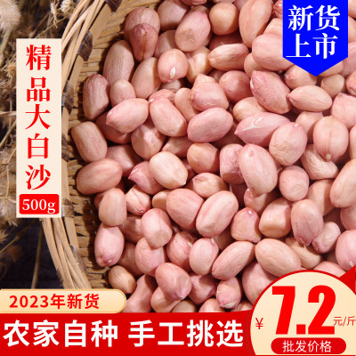 2025年新花生米山东新货大颗粒白沙农家新鲜大粒生花生仁5斤生的