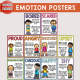 Emotions情绪背胶墙贴幼儿情感早教亲子启蒙双语课堂教师教具布置