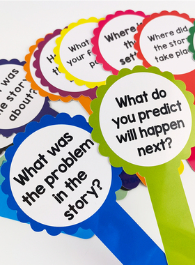 Story Wands阅读理解故事提问棒绘本复述教师教学教具亲子共读