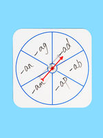 Magnetic turntable pointer whiteboard English teaching AIDS for teachers' classroom interaction early education toys, erasable children's magnetic stickers thumbnail 6