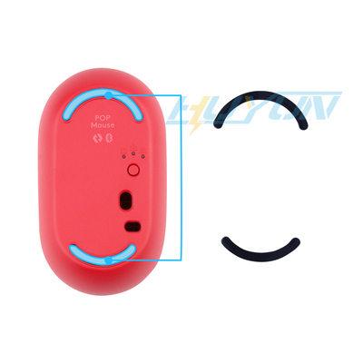 弧边脚贴适用于罗技POP Mouse办公鼠标脚垫贴特氟龙脚垫厚防滑