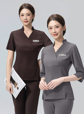韩国医美专用高端spa技师工作服