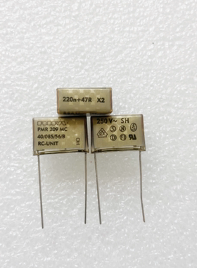 KEMET基美 PMR209系列, 220nF, 250 V ac, 630V 直流, 47Ω