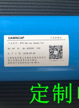 DAWN-DTH系列超高压脉冲电容器 4UF 6000VAC 定制款电容器