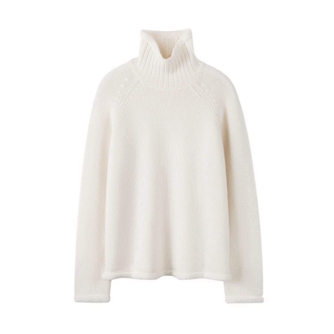 毛巾边100%纯山羊绒衫女高领宽松毛衣时尚百搭针织打底衫,女装/女士精品,羊绒衫,淘宝优惠券,粉丝福利购,淘宝优惠卷