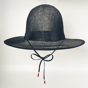 明制大帽麻纱圆帽明代首服汉服锦衣卫圆领袍大檐帽子轻薄透气秋冬