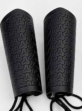 复古风护腕明制汉服刺绣锦衣卫飞鱼服束袖黑色山文甲皮革护臂配饰