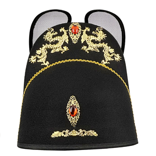 明制乌纱翼善冠原创明朝汉服帽子男士飞鱼服锦衣卫帽皇帝首服龙帽