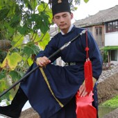 侠客书生剑客情侣 贴身护卫汉服男古装 明朝服装 男大内侍卫官兵服装