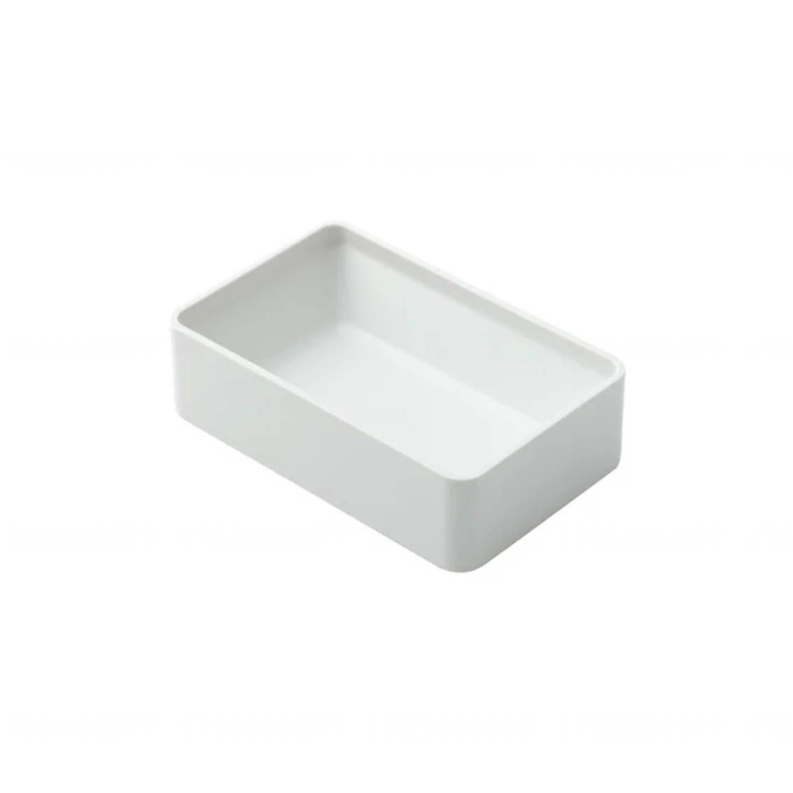 无印良品ABS桌上收纳小物收纳盒 灰白色文具收纳盒 小号收纳