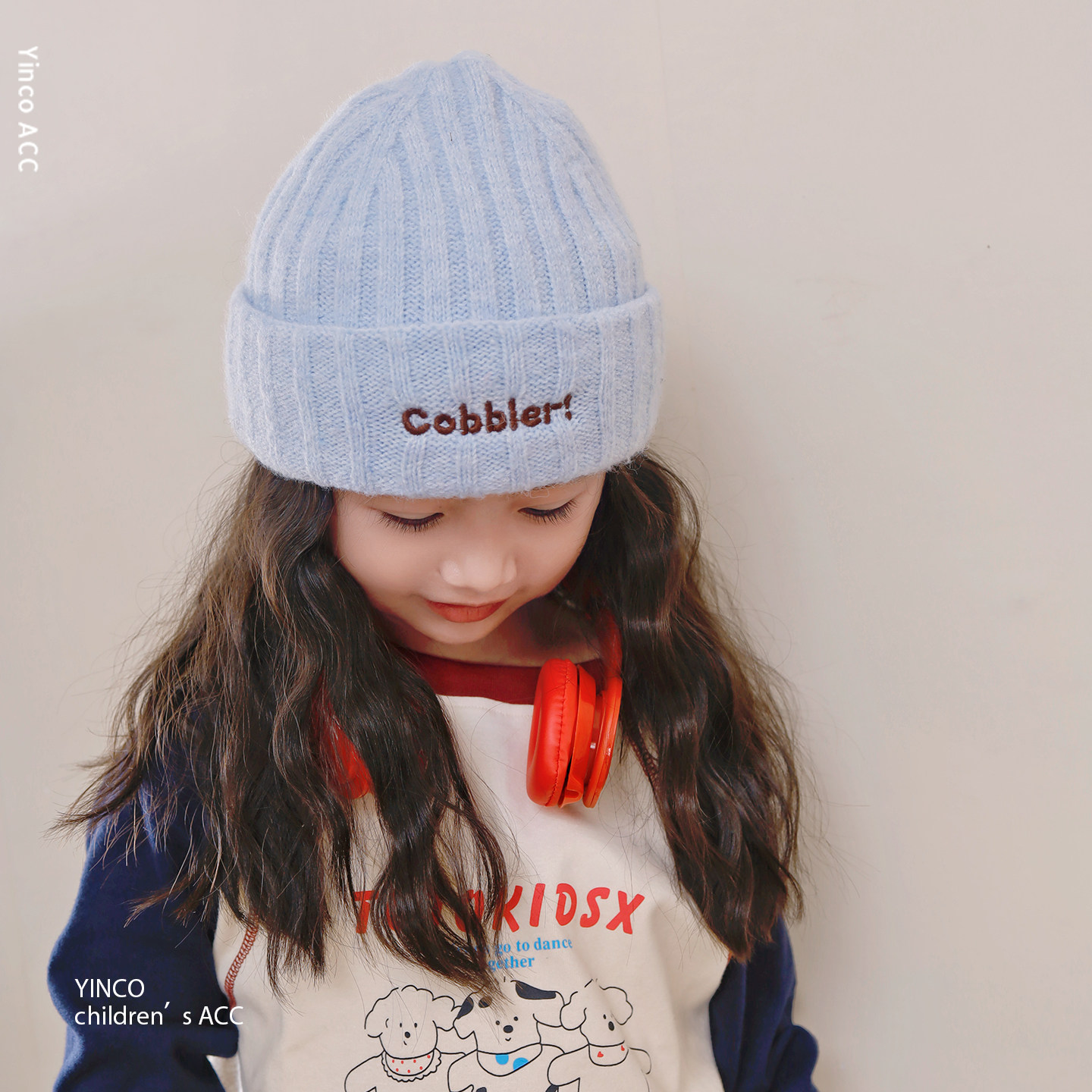 儿童帽子2025新款冬季保暖毛线帽双层加厚显脸小宽松护耳针织帽,童装/婴儿装/亲子装,帽子,淘宝优惠券,粉丝福利购,淘宝优惠卷