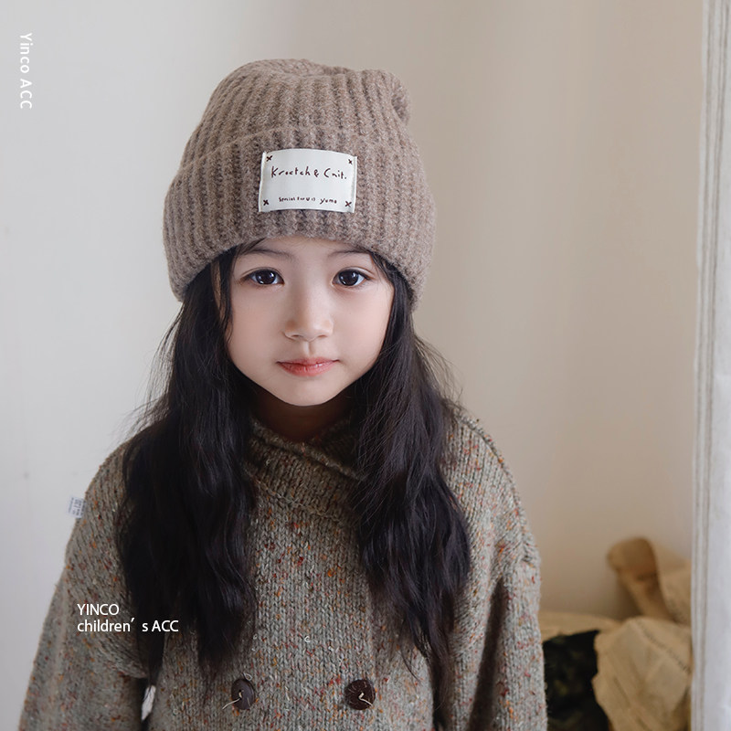 儿童韩版保暖护耳毛线帽针织帽