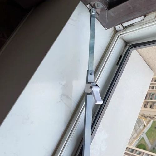 塑钢门窗风撑防火窗户限位器铝合金平开窗防风杆角度固定器伸缩撑