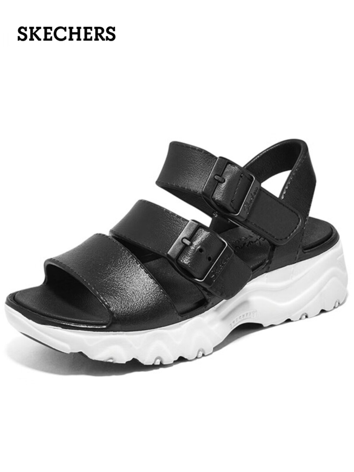 X Women's Shoes, Summer Comfortable Height-Increasing Velcro Sandals, Casual Lightweight Beach Shoes, 111245