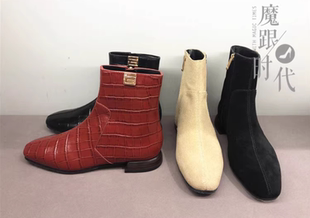 STELLA LUNA 秋冬平底切尔西雪地靴踝靴瘦瘦靴短筒女靴 SLP320023