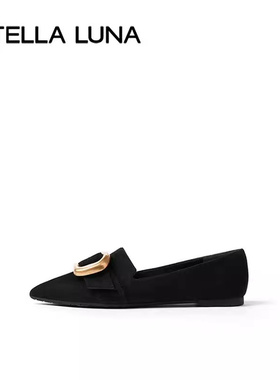 STELLA LUNA女鞋25SS新品单鞋BRASS TACKS金属扣饰乐福鞋SL125075