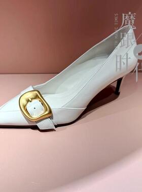 STELLA LUNA 曲线美瘦身高跟鞋2024春夏浅口尖头细跟单鞋SL124030