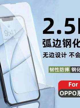 适用于OPPO A1/2/新A5/5活力版/53S/A3 Pro/5/7/8/9/11/32/35/36/52/56/72/91/92S/93S/95/77/96/57/58半屏膜
