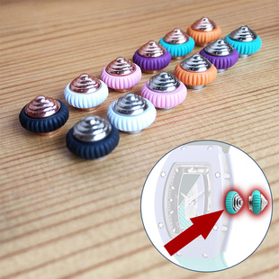 RM07 Rm037橡胶把头表冠适配理查德米勒米尔女士仿制手表调时配件