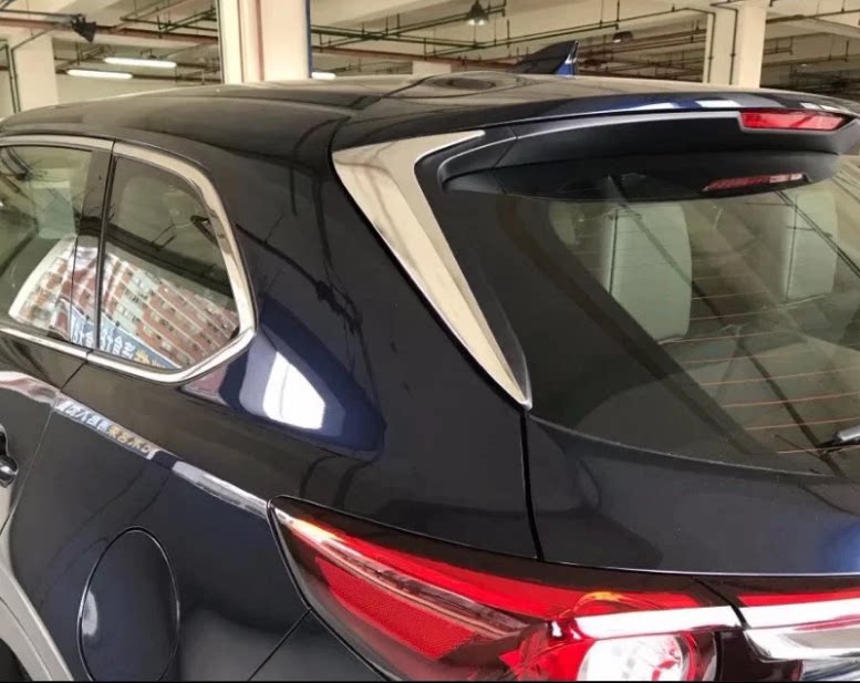 马自达cx-5/CX-8/CX-9尾翼饰条17-23款第二代CX5改装后窗三角亮片