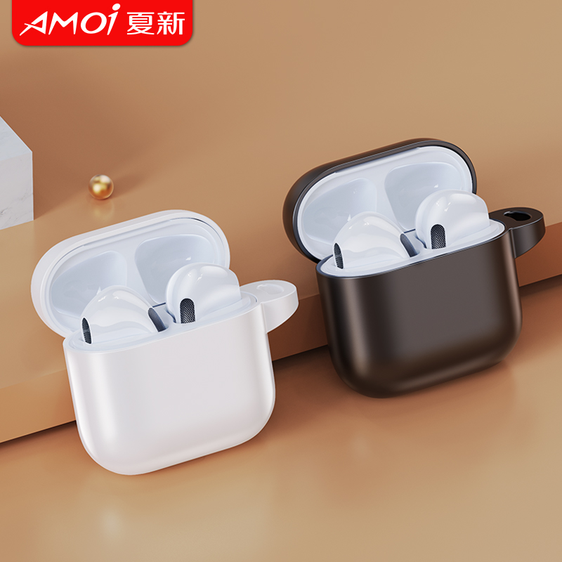 3真无线蓝牙耳机5.2半入耳式隐形双耳适用于苹果iphone华为小米oppo安卓通用运动跑步女生款可爱超长待机续航