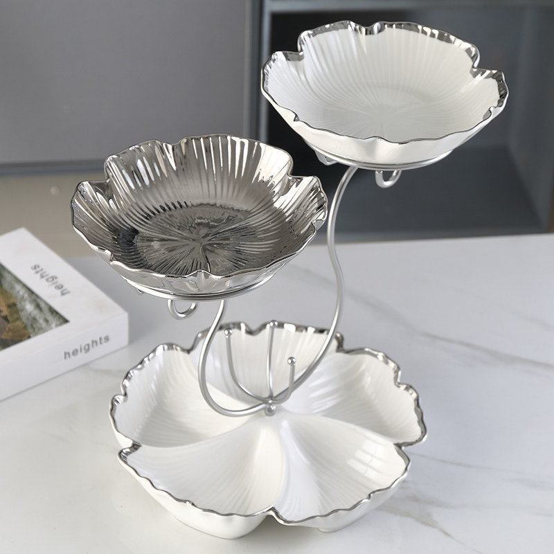 北欧简约水果盘家用多层轻奢干果盘欧式茶几零食糖果盘甜品点心盘,家居饰品,果盘/果篓,淘宝优惠券,粉丝福利购,淘宝优惠卷