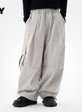 儿童加厚裤子2025冬季新款女童韩版加绒保暖长裤中大童秋冬伞兵裤