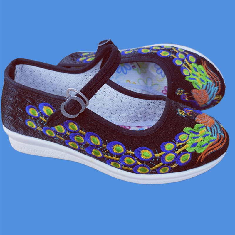 毛边老北京布鞋女正品千层底手工防滑妈妈老年人鞋传统布孕妇月子