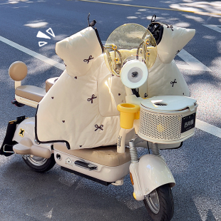 防水防晒 加厚电瓶摩托车2025新款 高颜值电动车挡风被四季 通用冬季