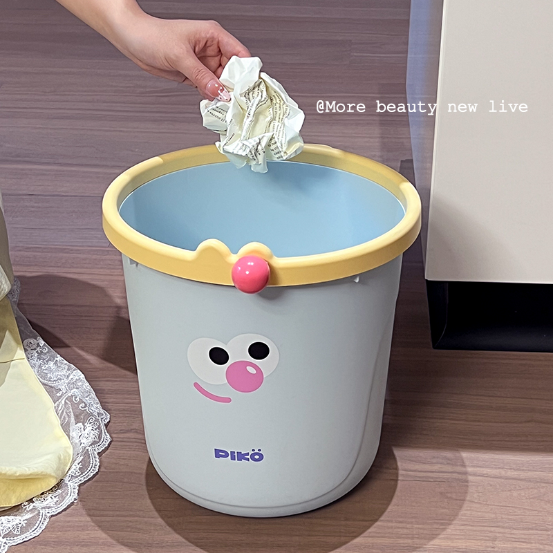 可爱大眼垃圾桶家用客厅