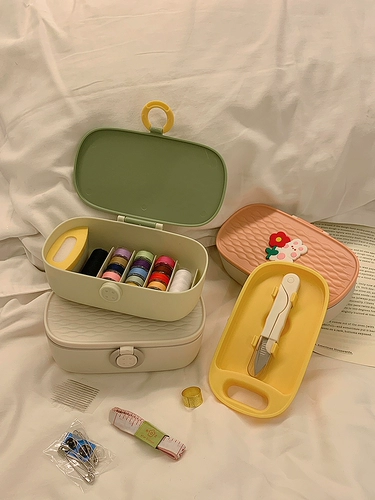 Коробка грузоотправителя качество домохозяйства - это хорошее, портативная игольчатая мешка практическая набор студентов общежития многофункциональный швейный инструмент