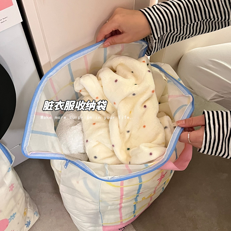 高颜值脏衣袋脏衣篮挂式