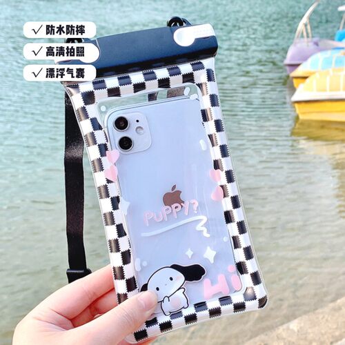 气囊手机防水袋可触屏漂流可挂脖