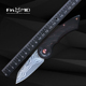 意大利进口FOX狐狸户外折叠刀限量大马士革钢工具刀高端收藏小刀