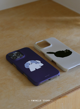 TWINKLE 原创设计情侣款软萌狗狗猫咪手机壳卡通小猫咪爱猫人士手机壳适用于iPhone17pro华为手机壳简约ins