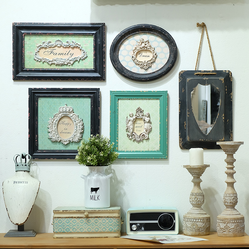 French rural Victoria style Carved Wall decoration American country Retro Do the old combination Wall decoration Wall hangingsin the Home accessories , Mural  category - from Buy2taobao.com to provide professional Taobao agent buy service