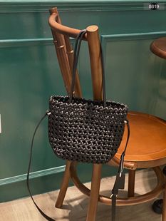 手工编织包女2023新款轻奢休闲尼龙布编制菜篮子包百搭单肩斜挎包
