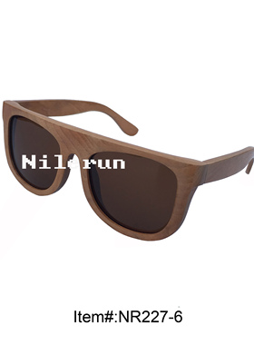 墨镜茶色木质偏光太阳镜