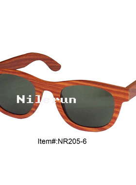 墨镜红檀木全框时尚风太阳眼镜