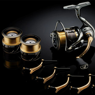 日本产进口DAIWA达亿瓦RCS伊克斯纺车轮SLP摇臂双把握丸改装配件