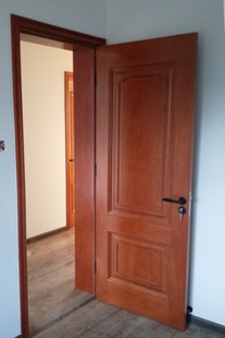 三叶家用室内门木门实木烤漆房间门新中式 谷仓门卧室门复合水性漆