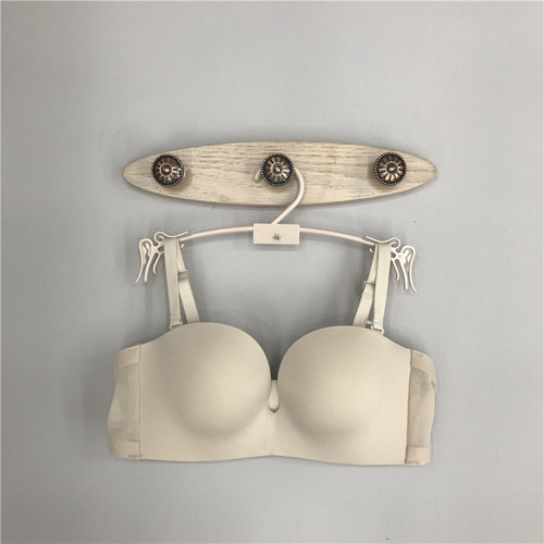 无钢圈无痕1/2杯可卸肩带女士