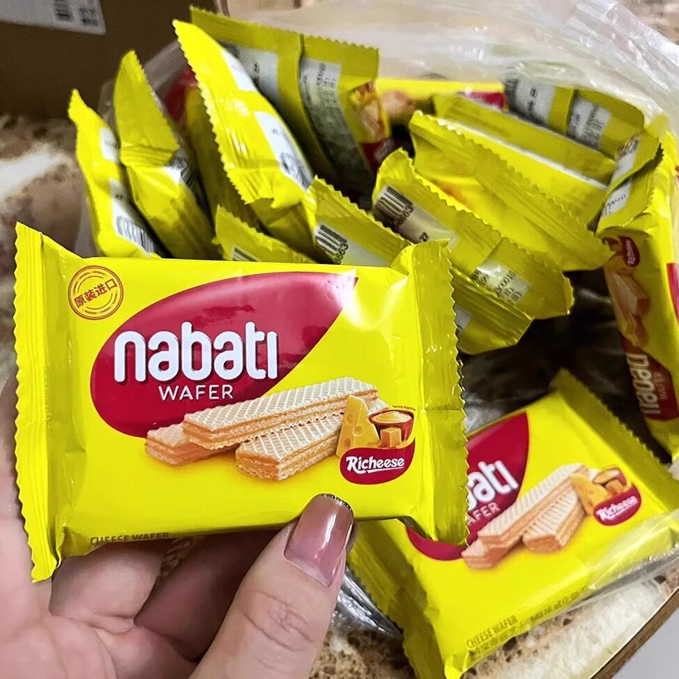 丽芝士奶酪威化夹心饼干独立包装整箱纳宝帝网红印尼进口零食