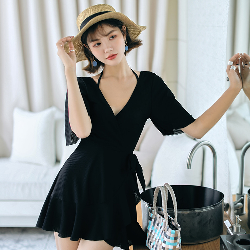 温泉大码仙女韩国钢托聚拢游泳衣