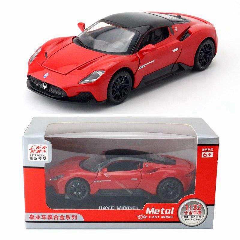新款 嘉业合金车模儿童玩具1:32玛莎拉帝MC20跑车声光4开门盒装,模玩/动漫/周边/娃圈三坑/桌游,火车/摩托/汽车模型,淘宝优惠券,粉丝福利购,淘宝优惠卷