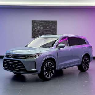 新款 智冠合金车模1:24问界M7声光玩具越野车音乐模型摆件