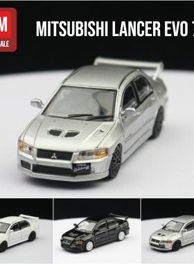 新款 合金车模1:64EVO七代JDM跑车轿车静态微缩模型滑行摆件