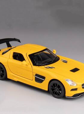 新款 嘉业 盒装 SLS AMG仿真1:32合金车模四开声光男孩礼品摆件