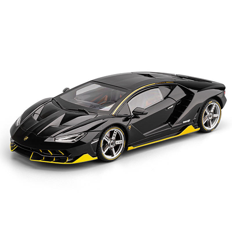 新款 超大号1:18兰博LP770合金跑车仿真潮玩摆件灯光模型
